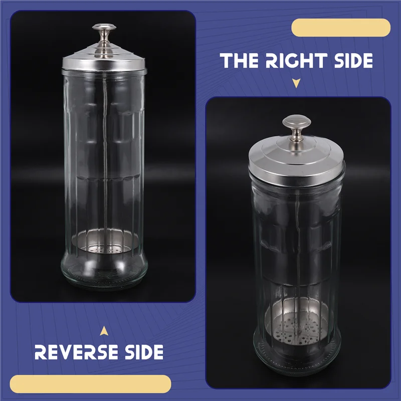 MLGB-Barbicide Disinfectant Jar Nail Art Salon Hairdressing Tools Disinfection Cup